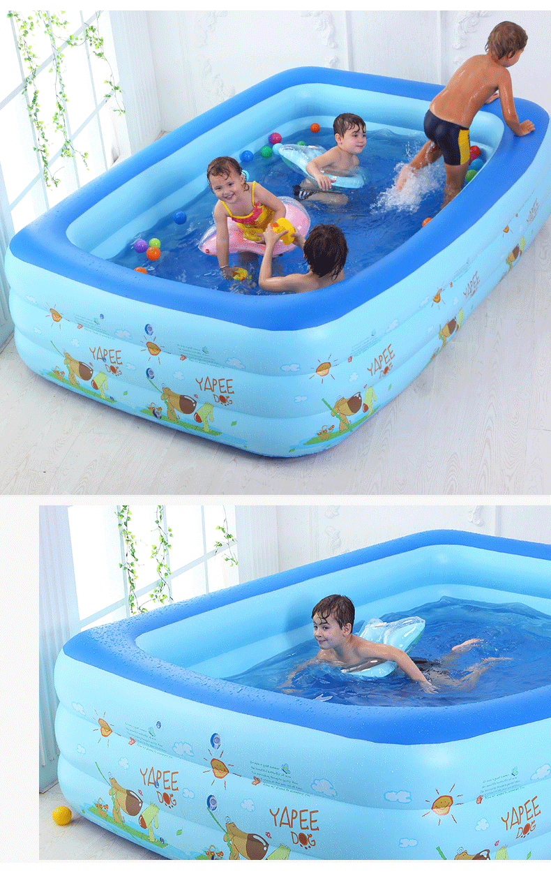 bể bơi 3 tầng 1m5+bơm điện