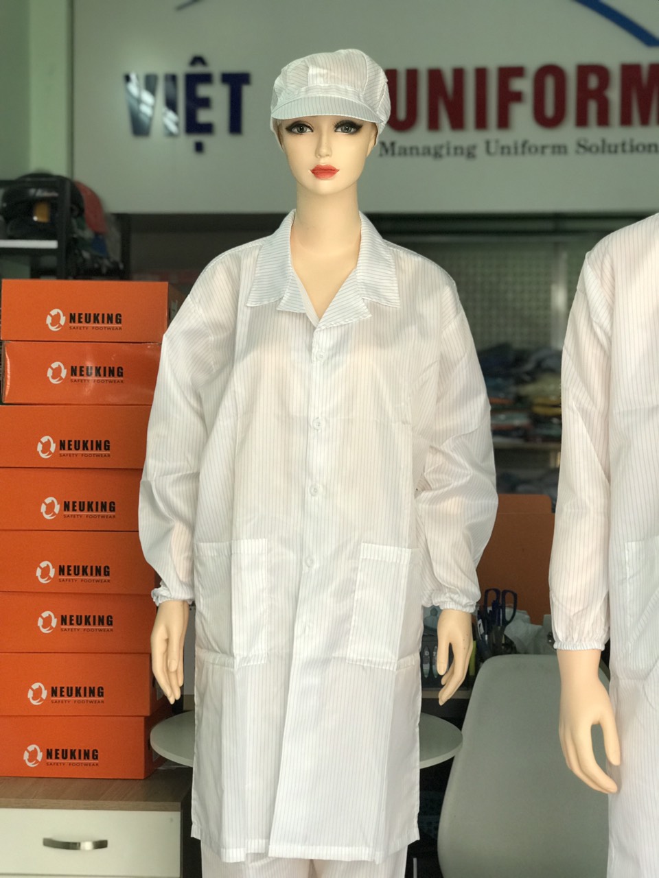 [HCM]Áo Blouse phòng sạch chống tĩnh điện tay dài
