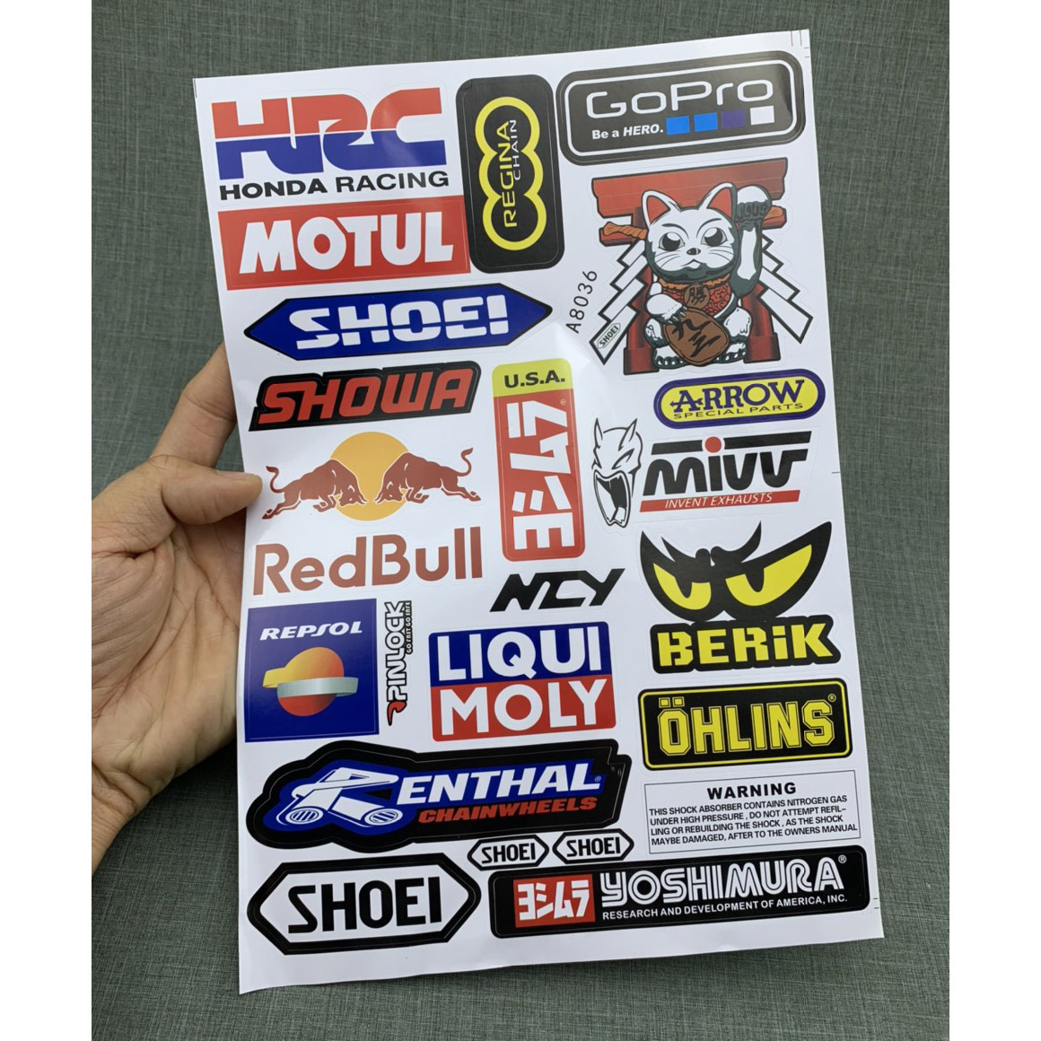 [HCM]Tem Dán Xe Máy  Đề Can  Logo [ 1 Bộ ]