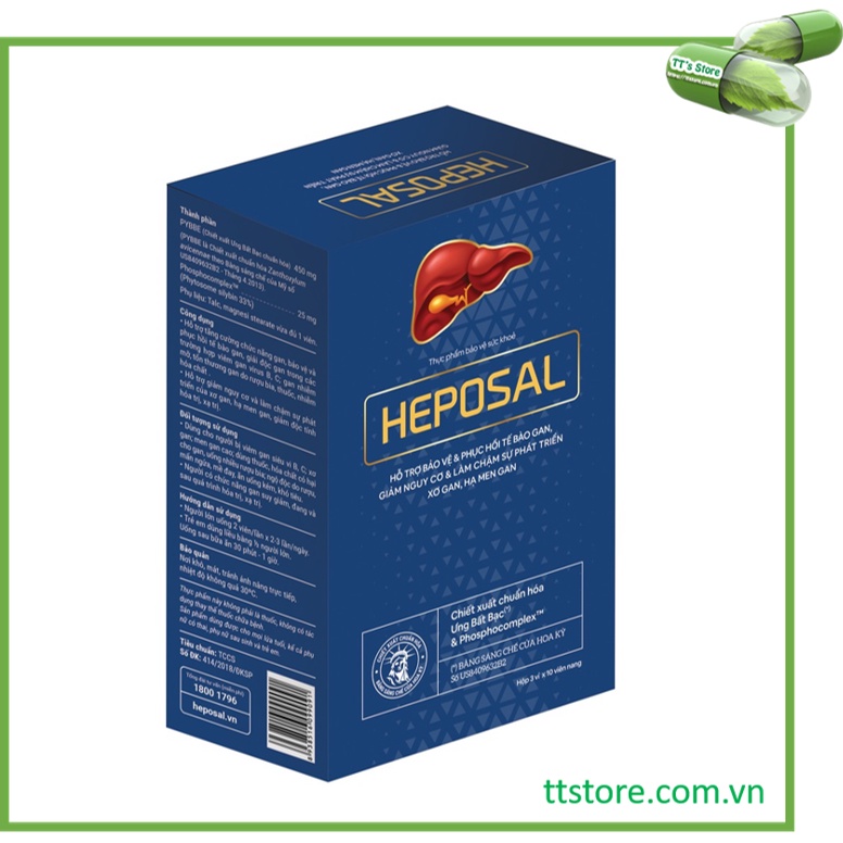 HEPOSAL (Hộp 30 viên) - Viên uống bổ gan, giải độc [heposan]