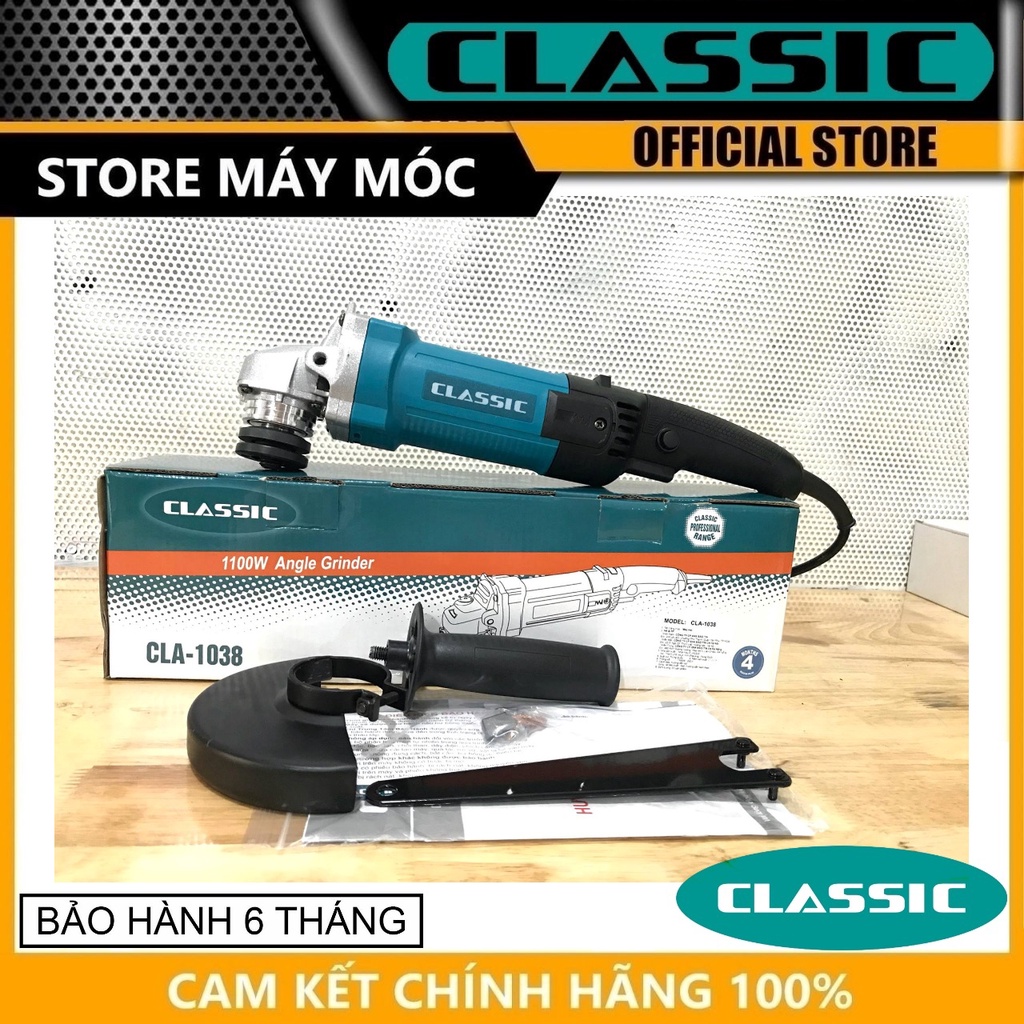 Máy mài góc 125mm 1100w classic cla-1038- hàng chính hãng