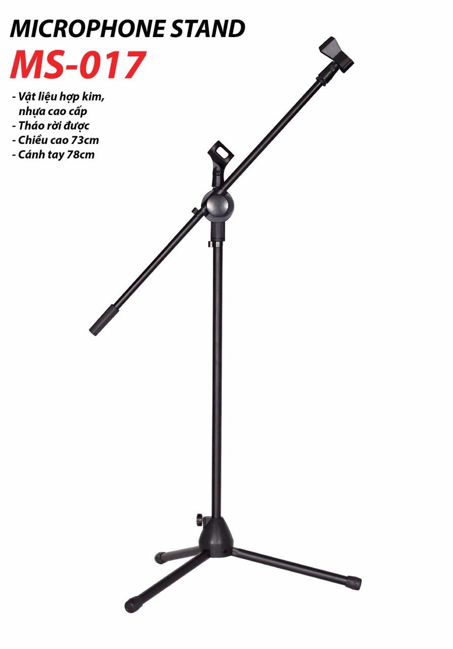 [HCM]Chân đế micro đứng Boom Stand MS-017 (Đen)