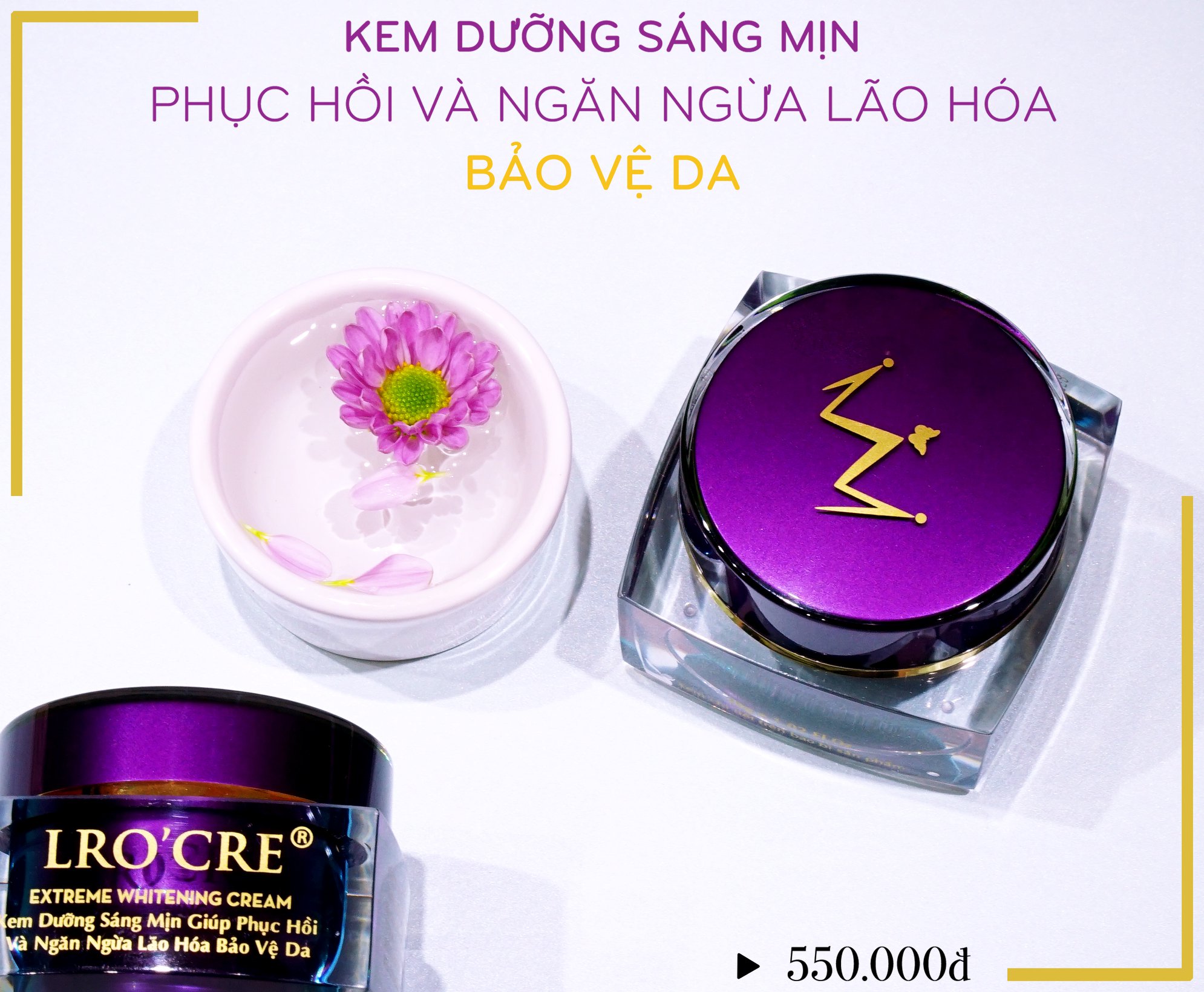 Kem dưỡng trắng da phục hồi ngăn ngừa lão hóa Lro'Cre