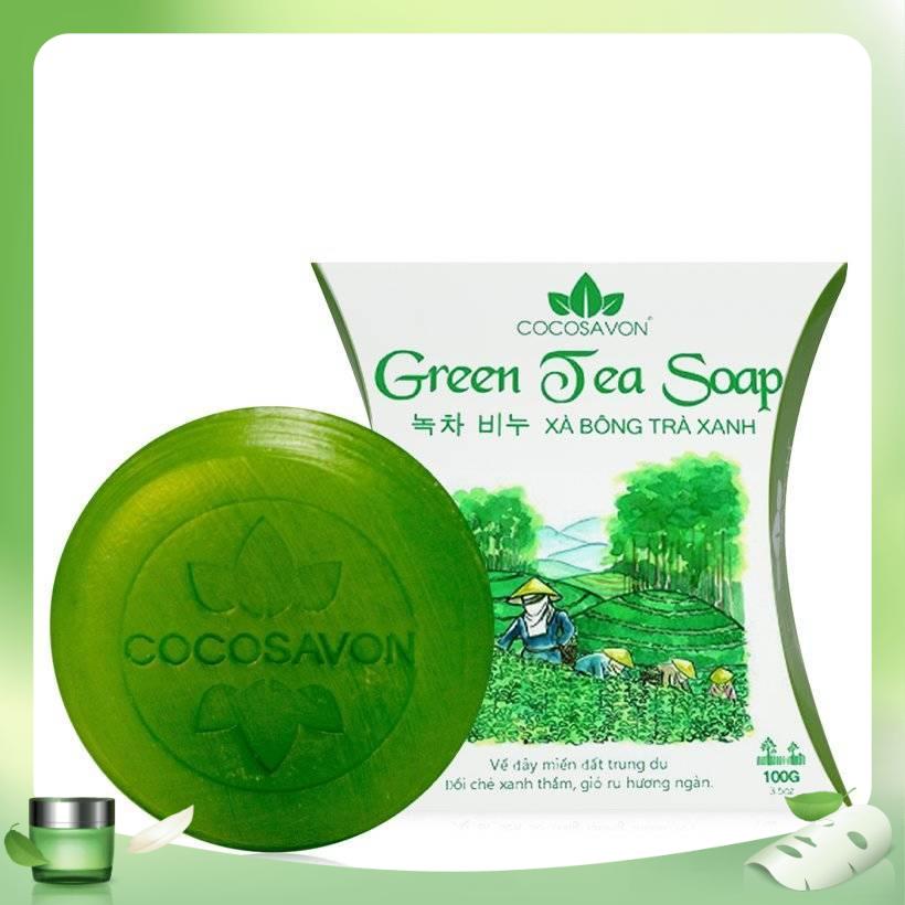 Xà bông trà xanh Cocosavon 100gr