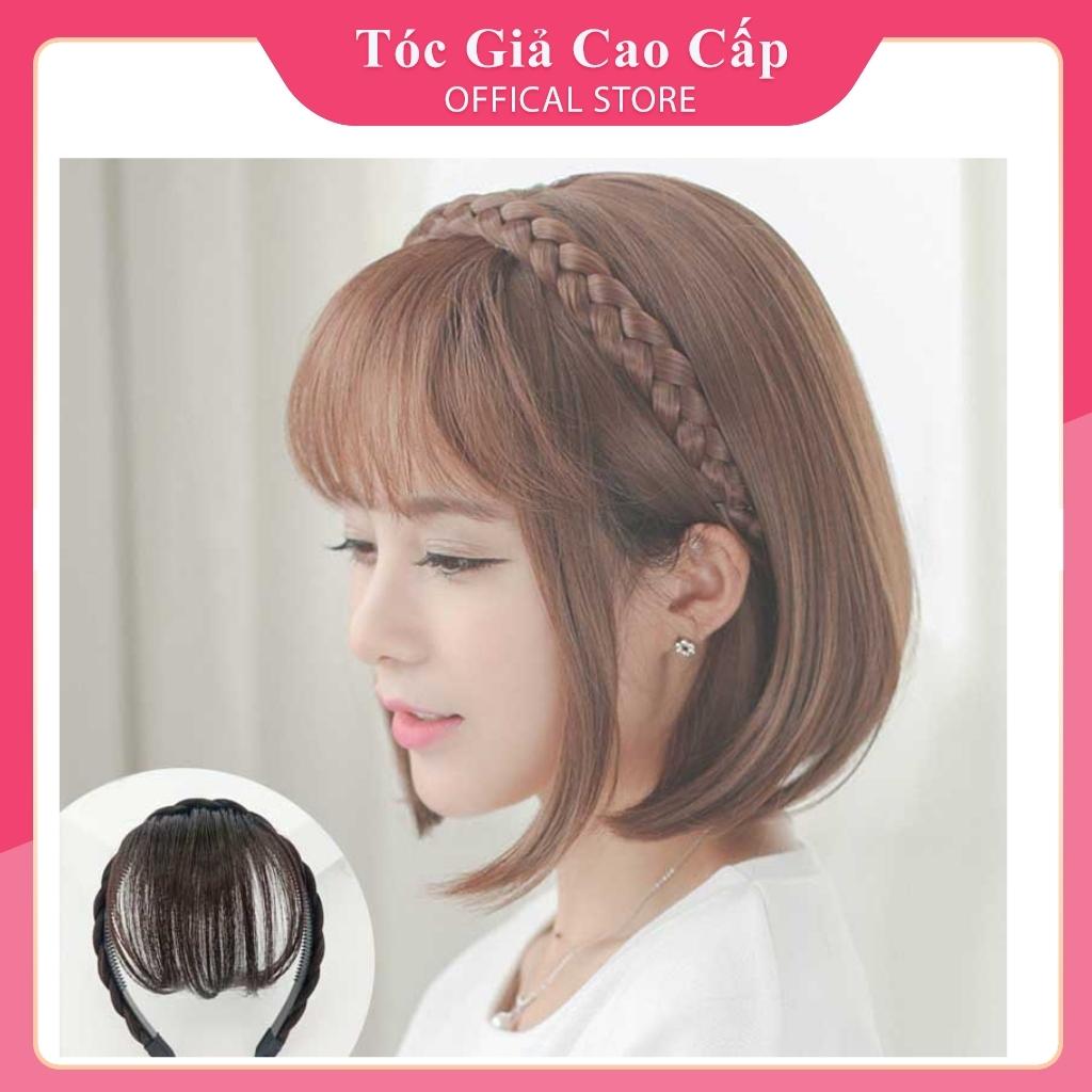 Tóc mái giả tết tóc kèm băng đô, PH999