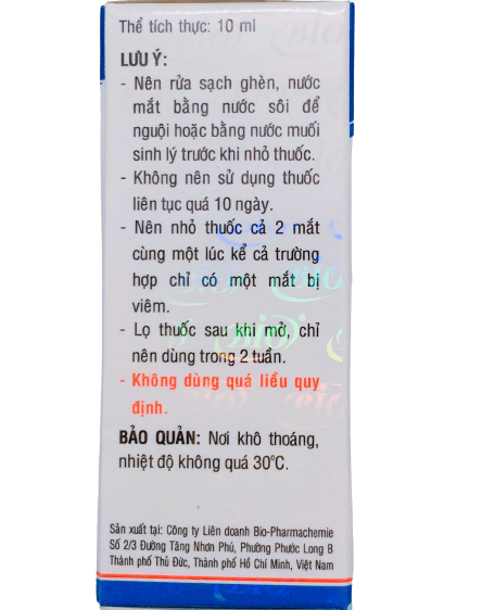DUNG DỊCH NHỎ MẮT BIO GENTADROP CHO THÚ CƯNG CHAI 10ml