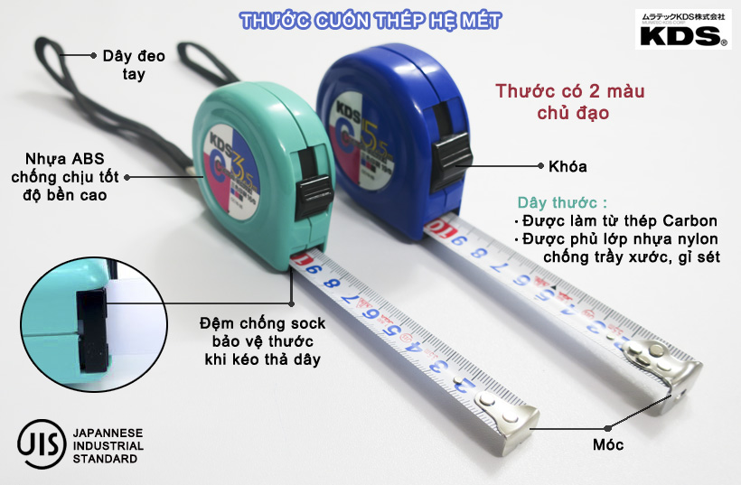 Thước cuộn nhật bản kds hệ met