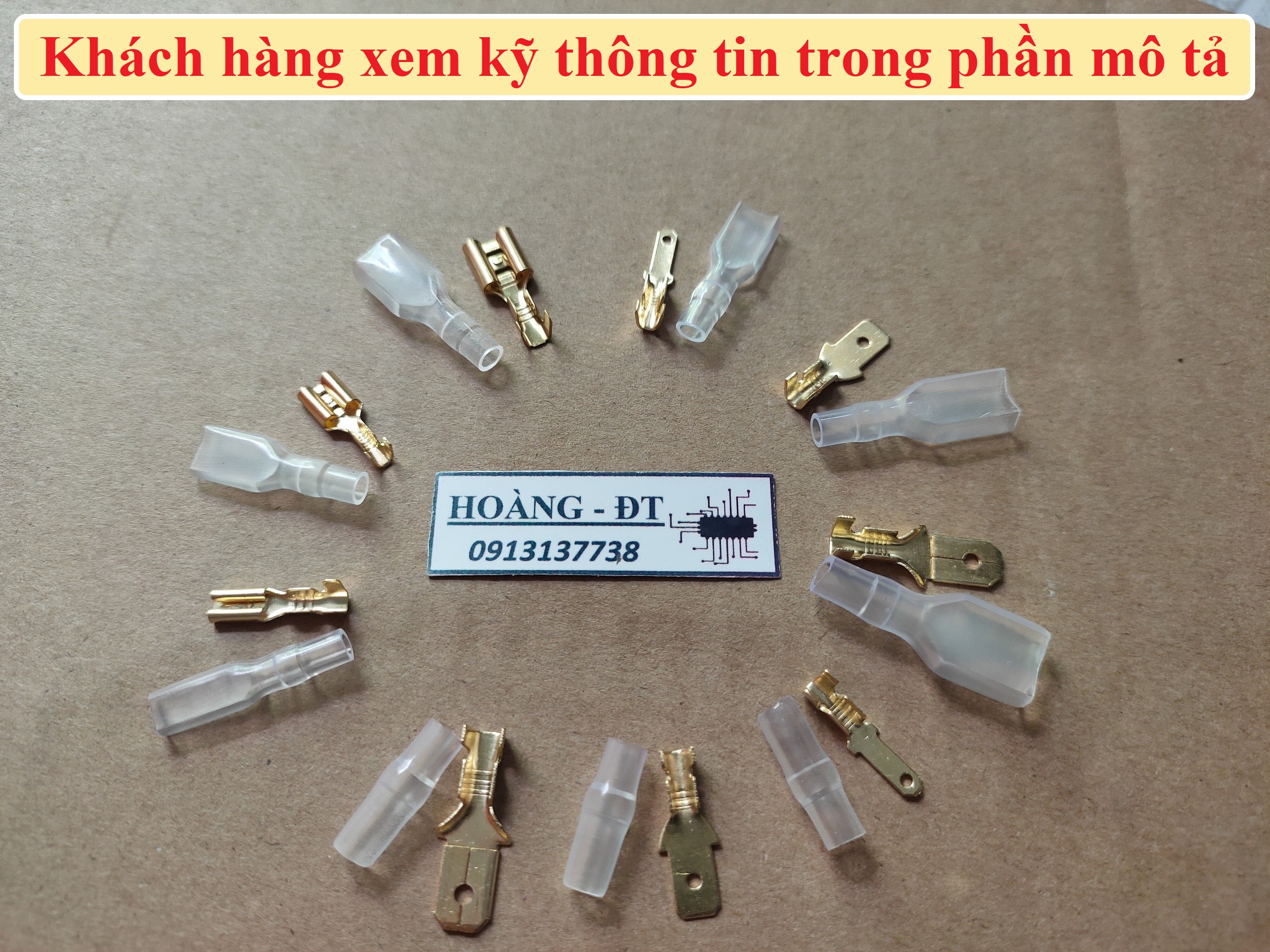Đầu cos trơn đực-  cái 2.8 4.8 6.3