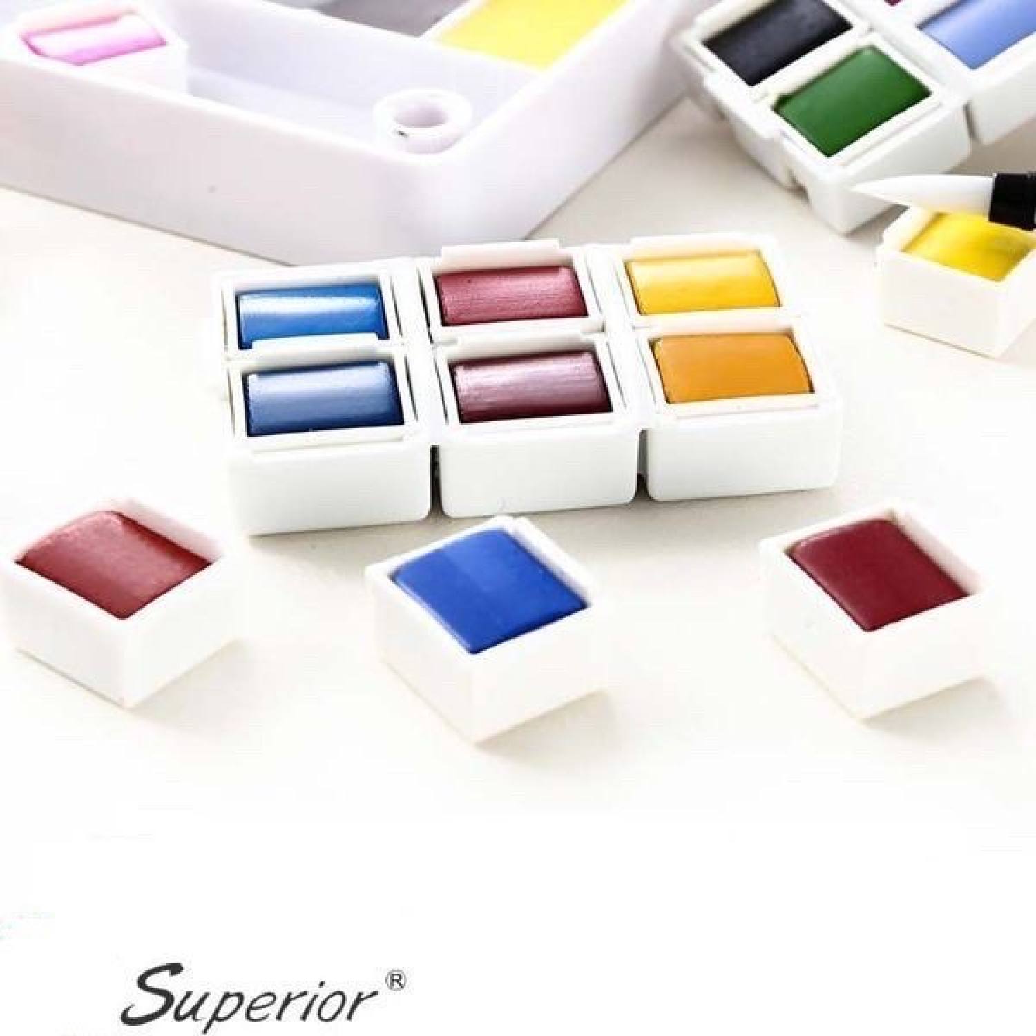 BỘ MÀU NƯỚC SUPERIOR DẠNG NÉN