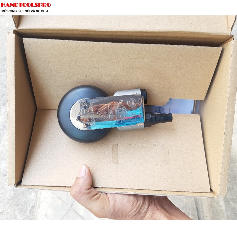 Máy chà nhám hơi tròn siêu khỏe 125mm Prima (đế trơn)
