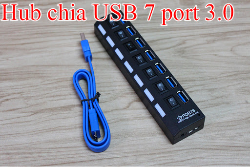 Hub USB 7 port - 3.0 có công tắc