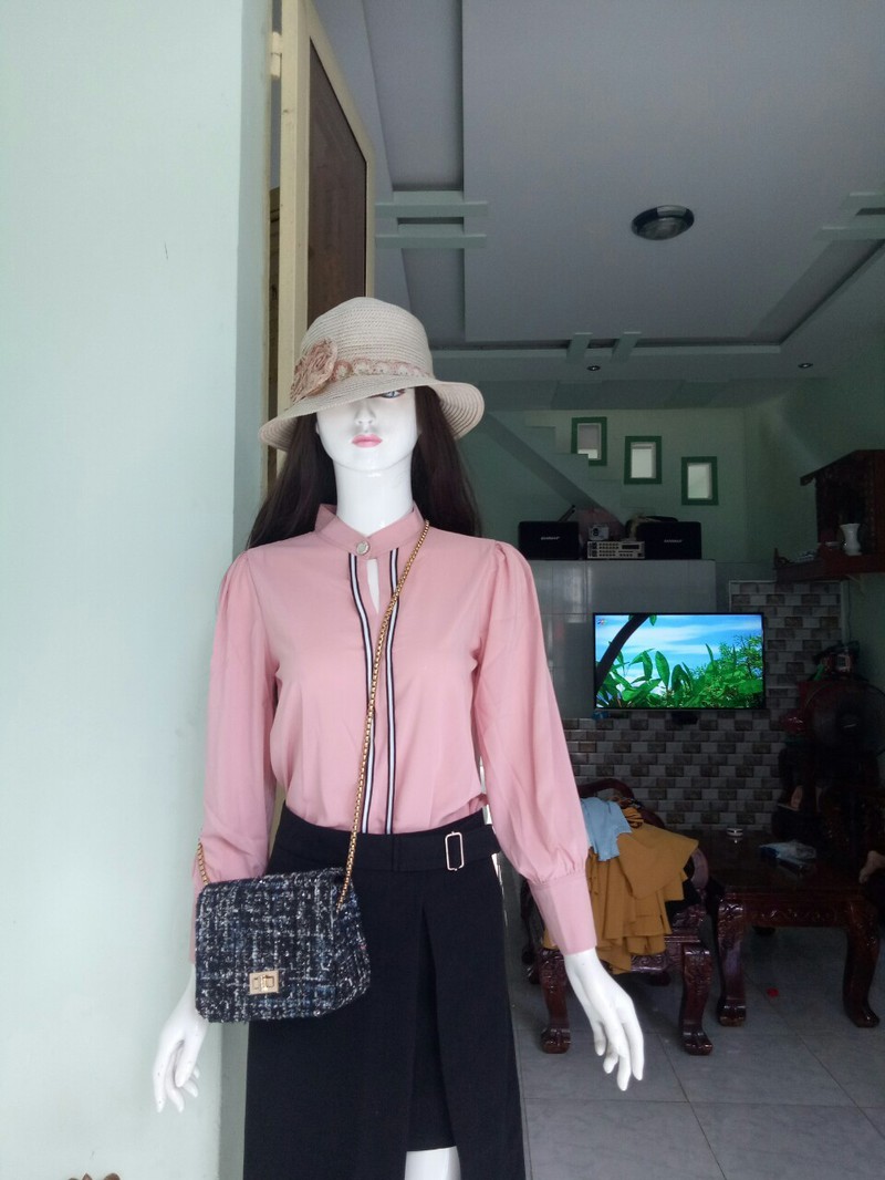 [HCM]Áo sơ mi phối sọc sang chảnh