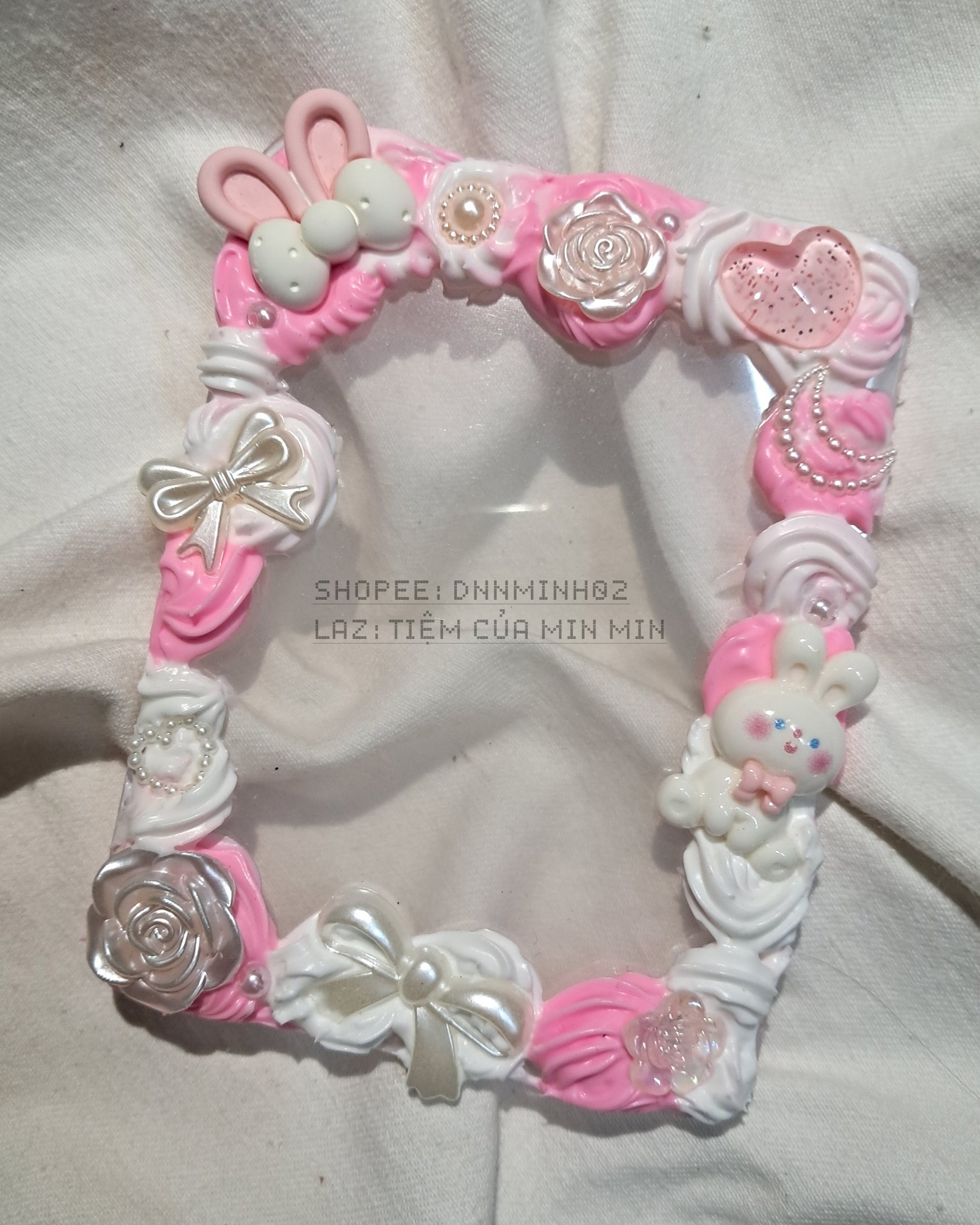 toploader handmade đen hồng.