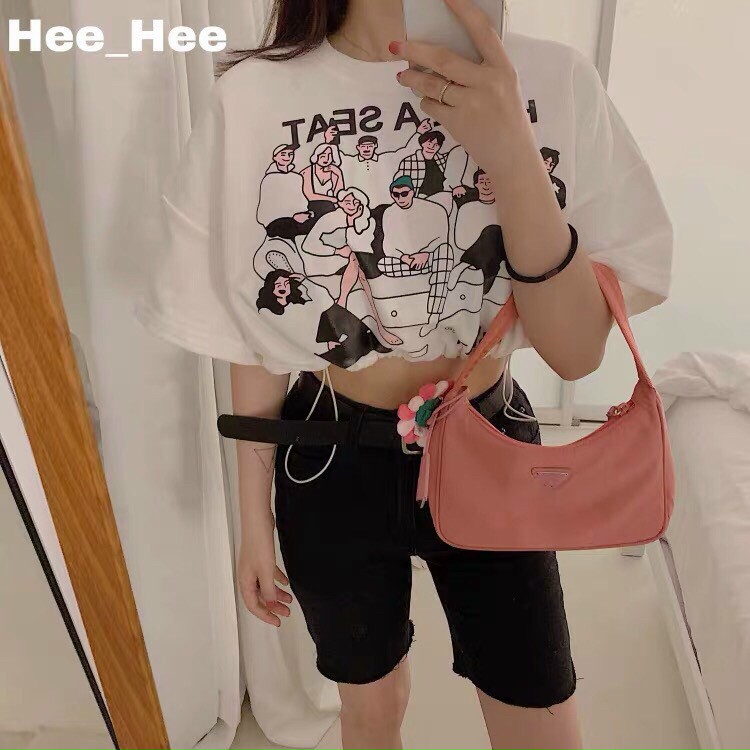 Áo Kiểu Crotop Tay Ngắn In Hình Các Chàng Trai Phong Cách Hip Hop TTSA0724