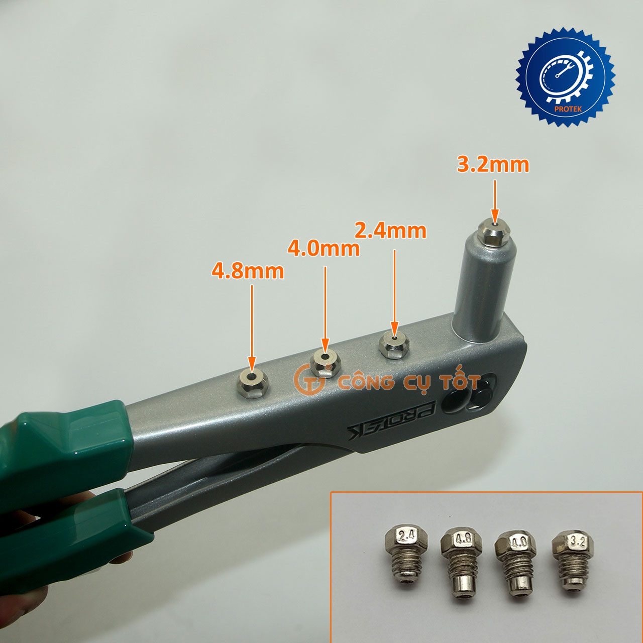 Kìm rút đinh tán, rive Protek PR-8101 267mm