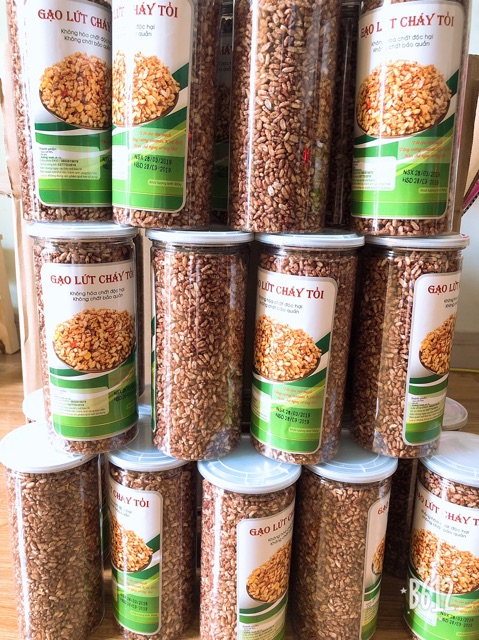GẠO LỨT cháy tỏi  - combo 3 hũ 300g
