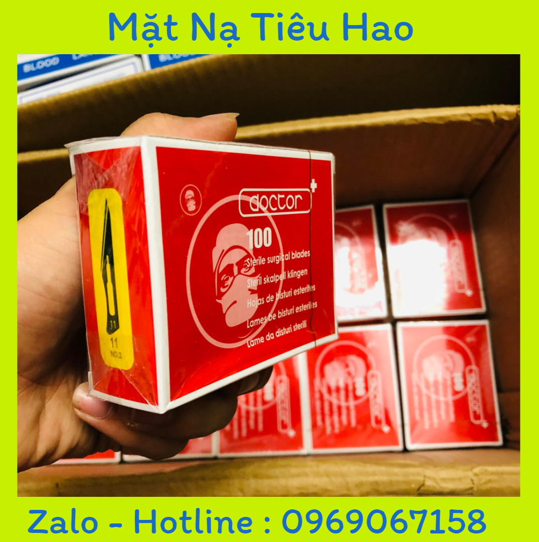 Hộp 100 lưỡi dao mổ Doctor số 11 (đủ size 10 - 23)