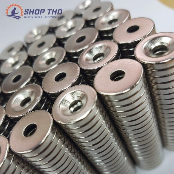Nam châm tròn phi 15x4mm