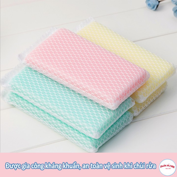 Miếng Mút Lưới Rửa Chén, Bát Tạo Bọt