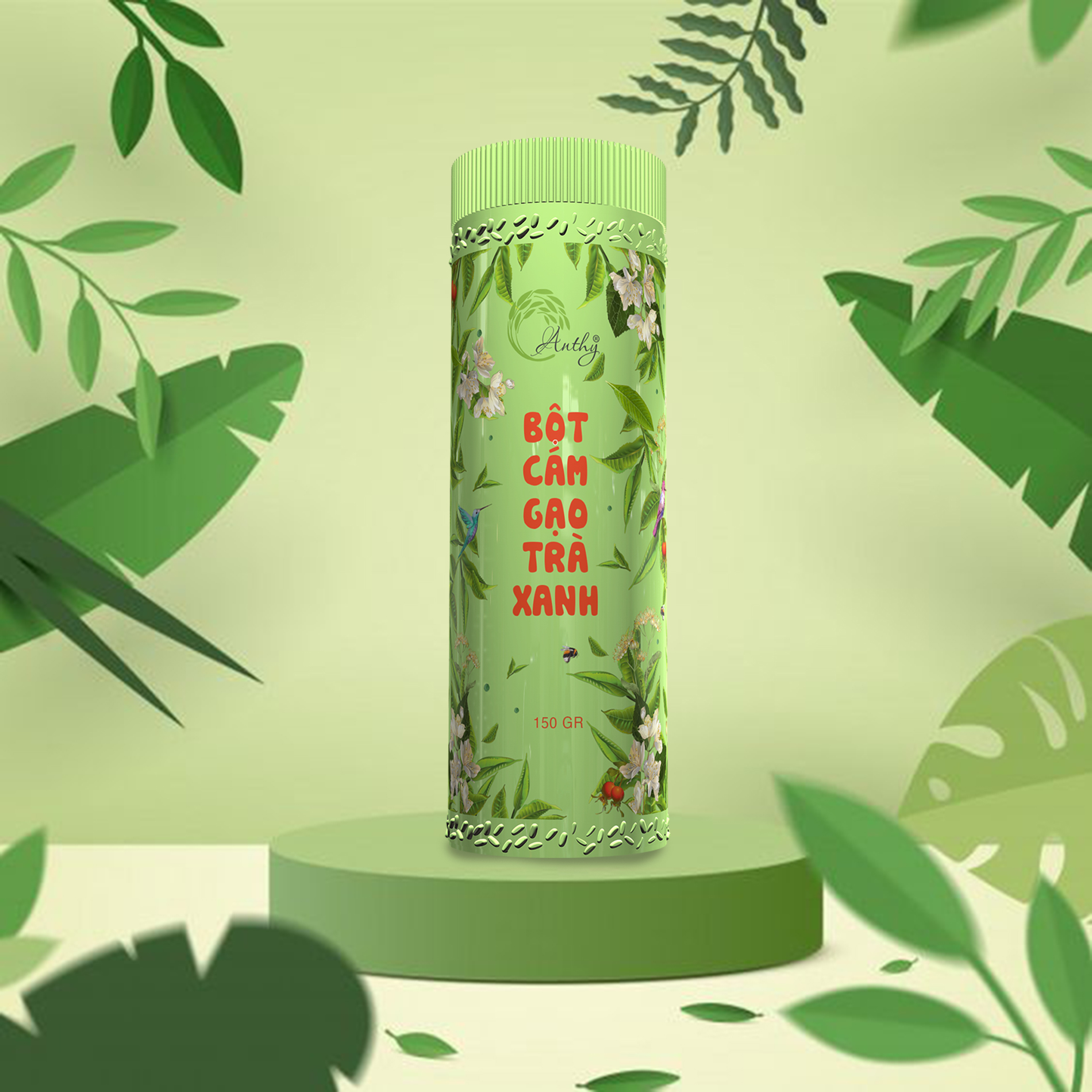 [HCM]Bột Cám Gạo Trà Xanh - 150g