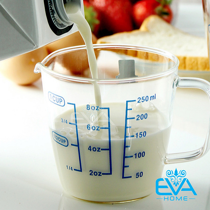 Ly thuỷ tinh chia vạch đo lường chia ml đo lường 250 ml