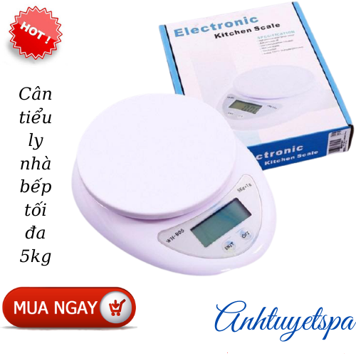 Cân Tiểu Ly 5 Kg Electronic Kitchen Scale,Cân điện tử nhà bếp độ chính xác cao