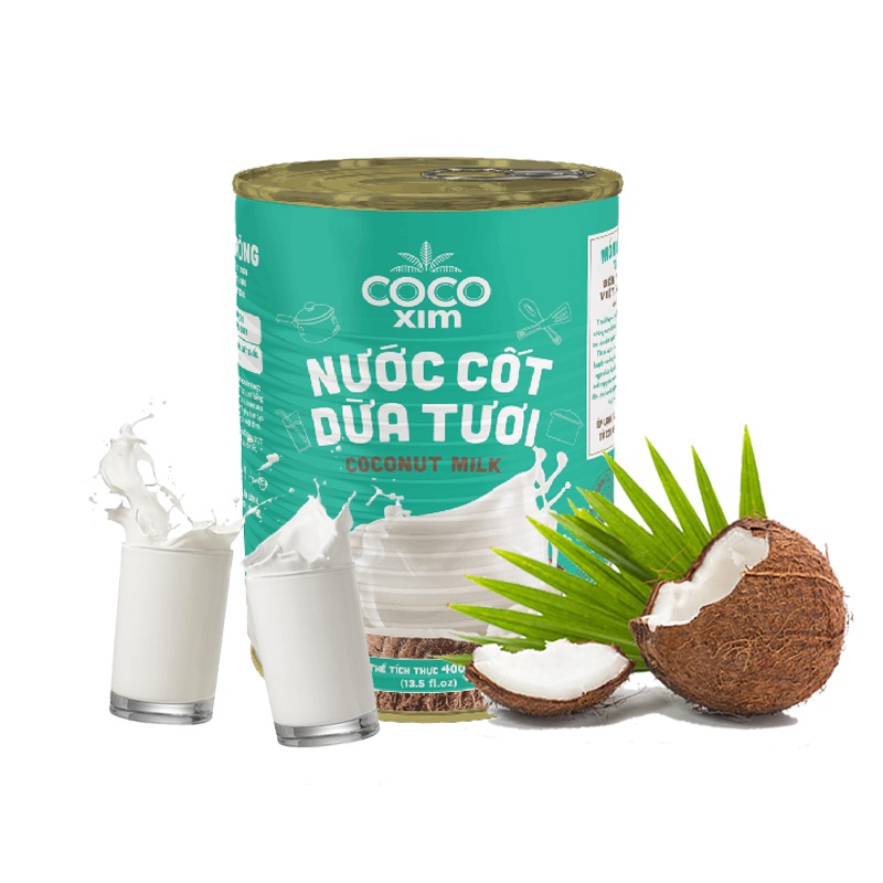 NƯỚC CỐT DỪA TƯƠI COCO XIM - lon 400ml