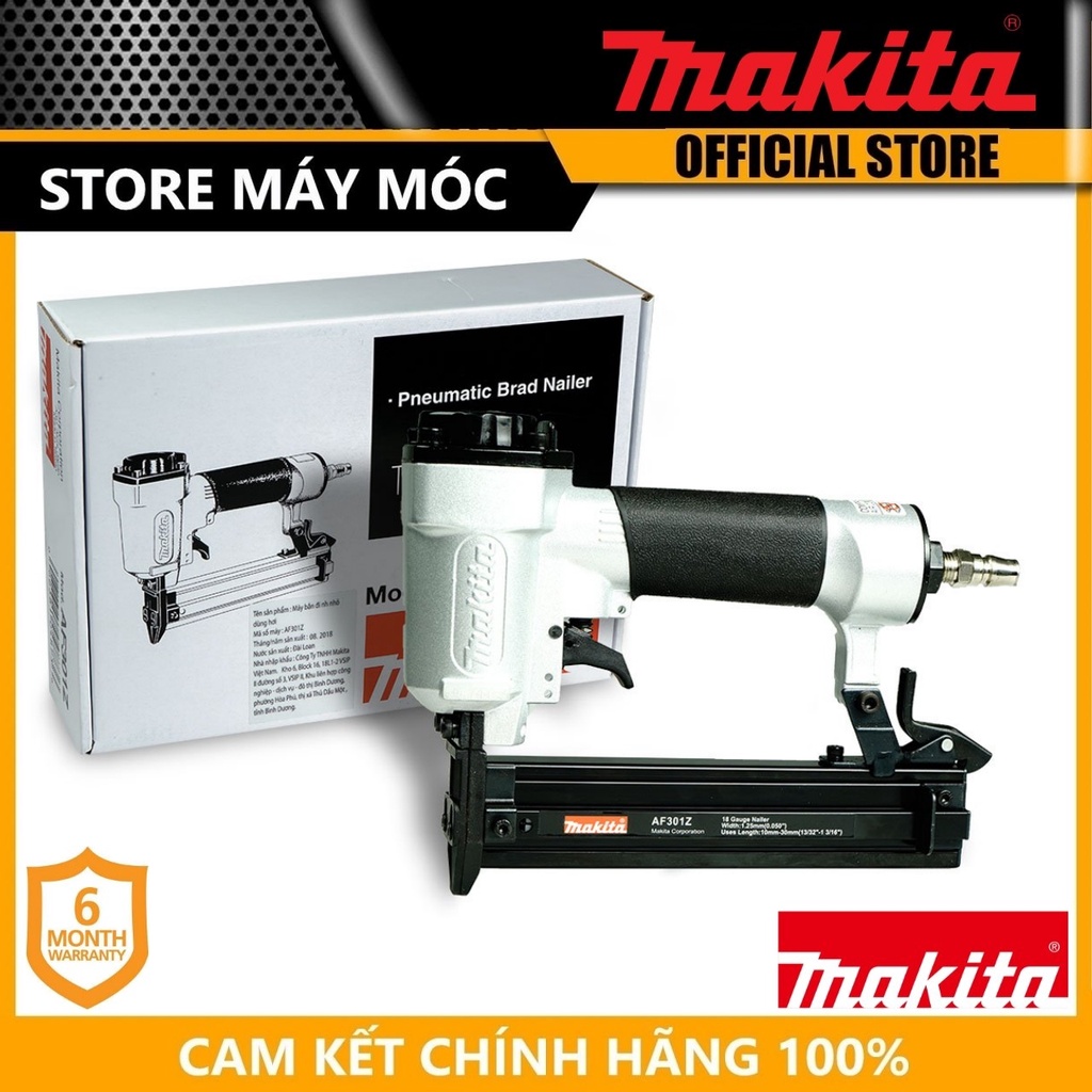 Máy bắn đinh hơi makita af301z- hàng chính hãng