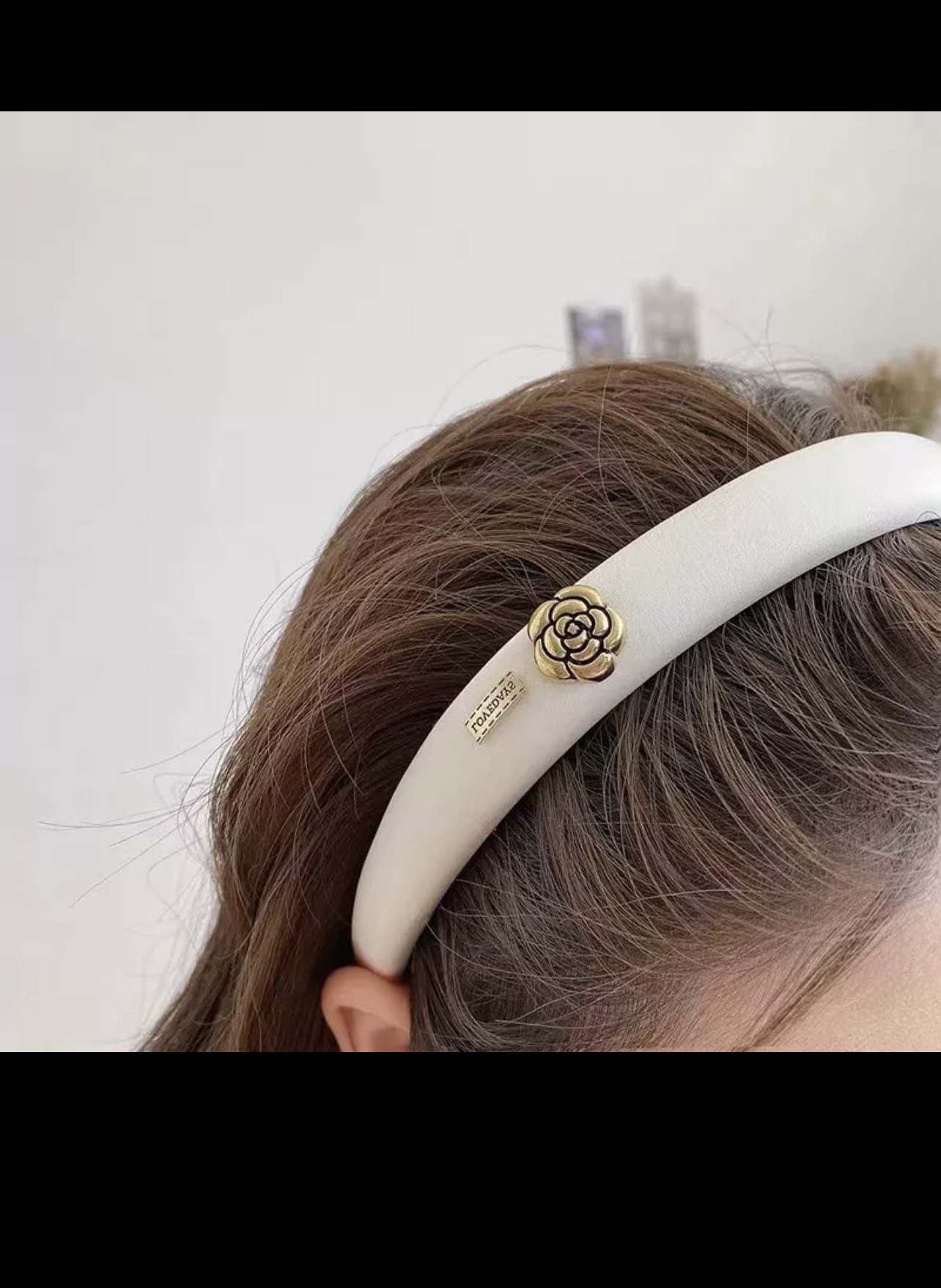 Băng đô cài tóc đính charm hoa EllyClothing