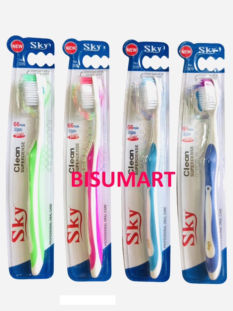 Bàn chải đánh răng người lớn lông mềm mại SKY