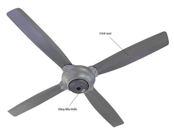 Quạt trần KDK M56XR Vàng, Bạc
