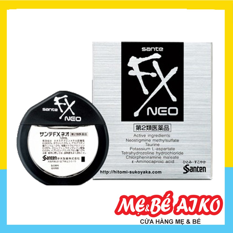 Set 2 Chai Nước Nhỏ mắt Fx Neo 12ml Nội Địa Nhật