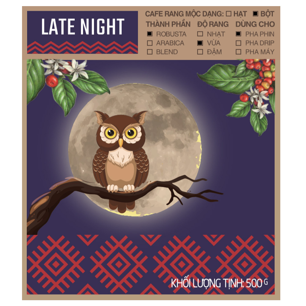Cà phê bột Late Night