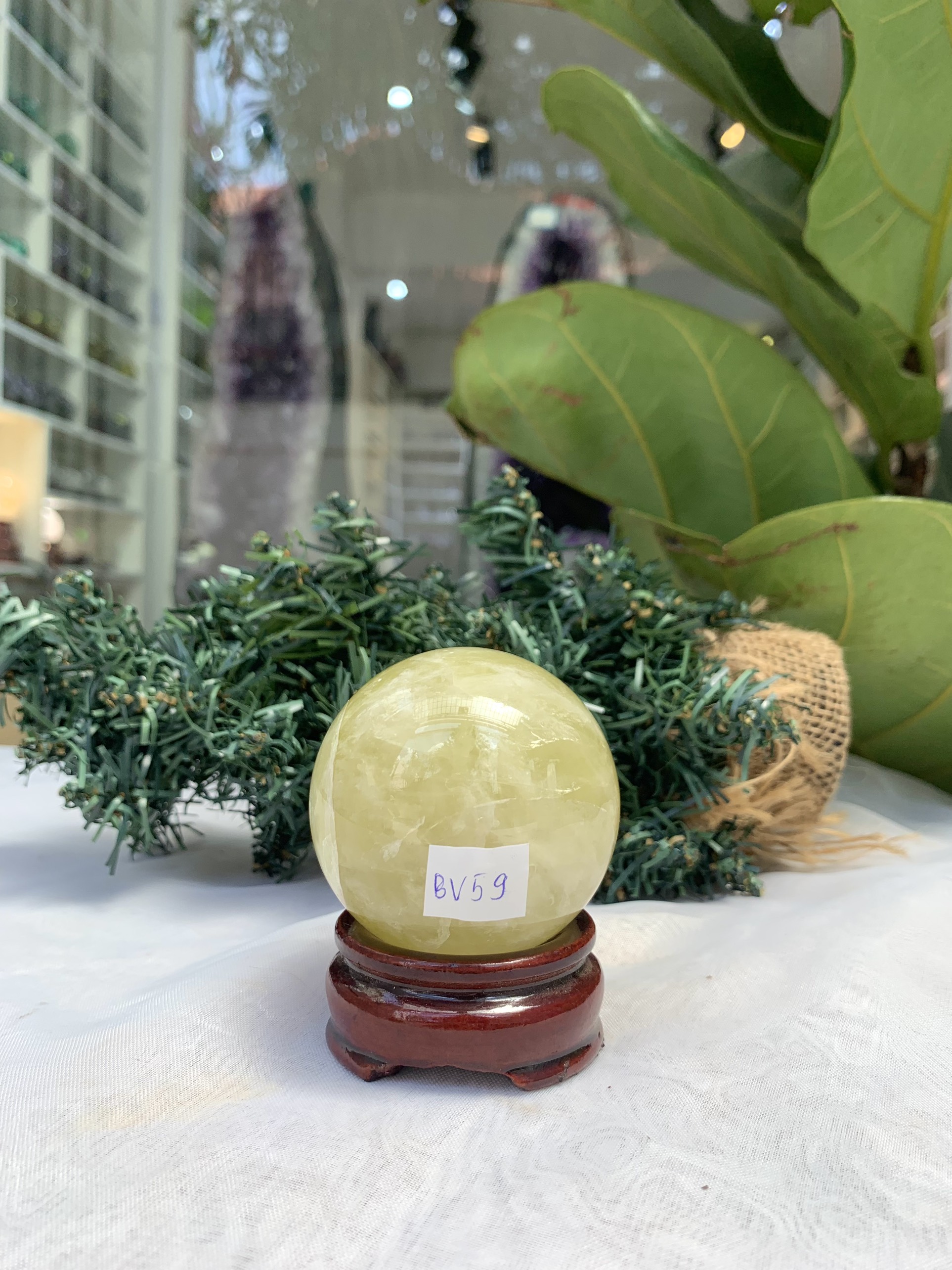 Bi cầu Thạch Anh Vàng – Citrine Sphere (BV59) | CADA DECOR