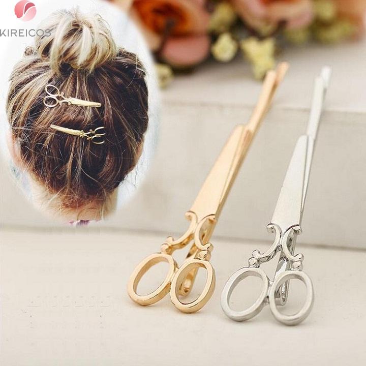 Set 2 Kẹp Tóc Hình Cây Kéo Phong Cách Hàn Quốc Độc Đáo