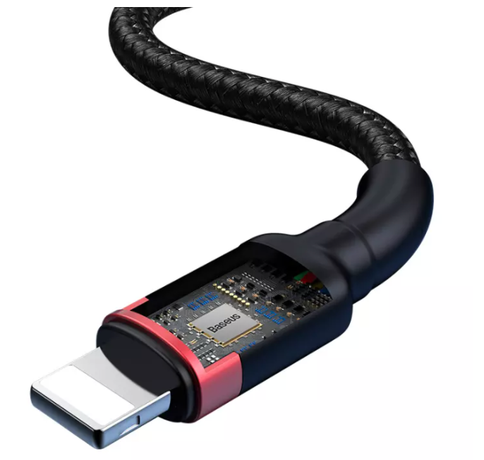 Cáp sạc nhanh Lightning Baseus Cafule USB + Type-C 2-in-1 PD, dual input (USB+Type-C), sạc nhanh 2.4A, công suất 18W, hỗ trợ truyền dữ liệu