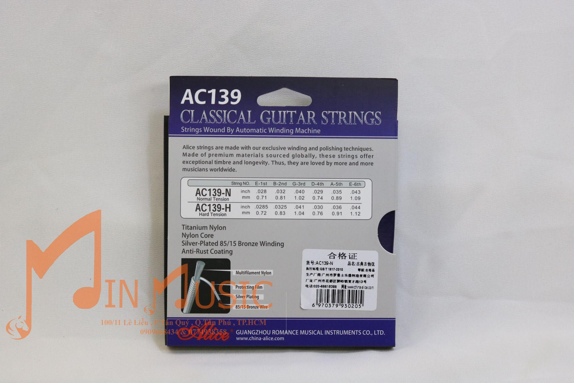Dây Đàn Guitar Classic Alice AC139 | dây nylong
