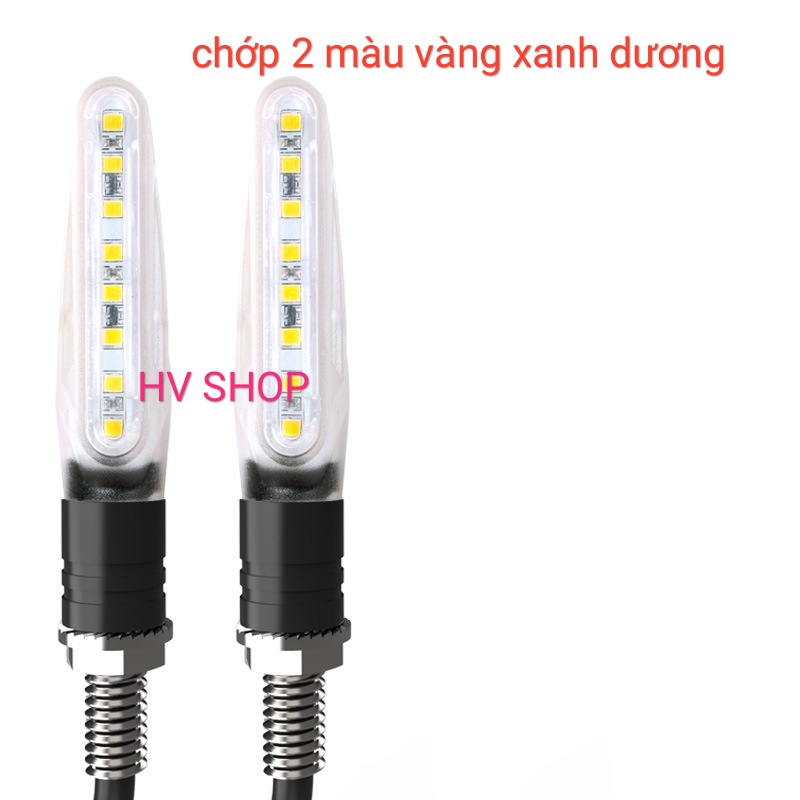 Bộ 2 Đèn Xi Nhan Độ Xe Máy MOTOWOIF ( sáng vàng )