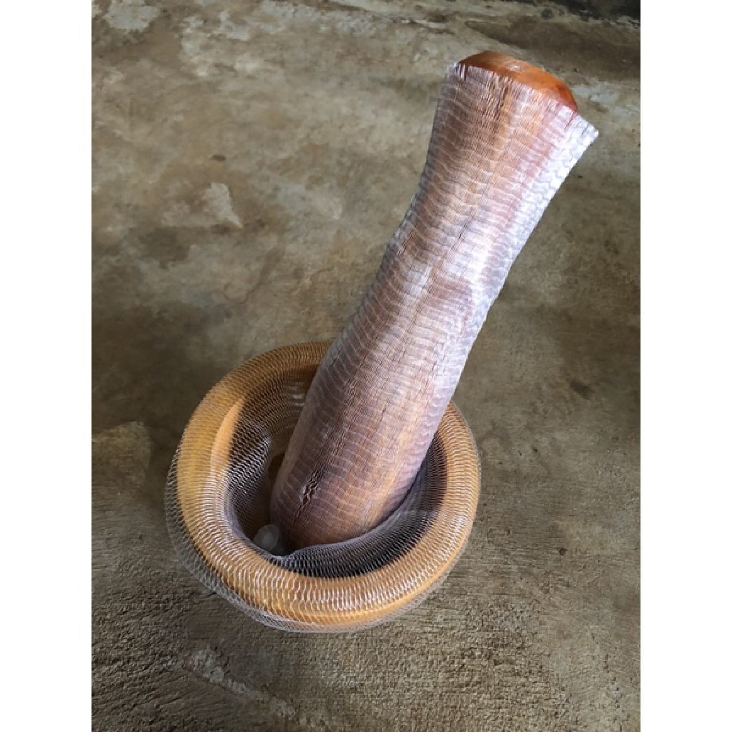 Bộ cối chày gỗ đâm tiêu chày cối gỗ đâm hành tỏi loại tốt