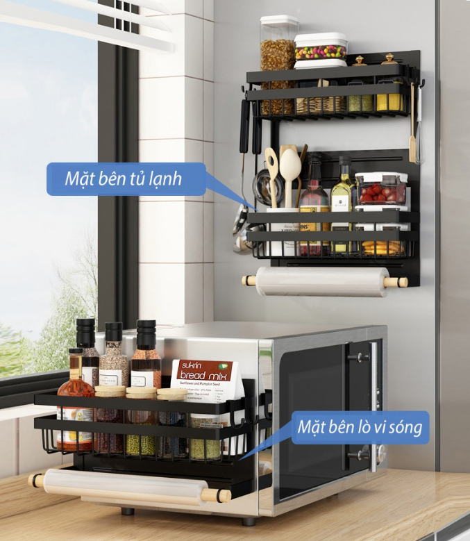 GIÁ KỆ TREO TỦ LẠNH HÍT NAM CHÂM