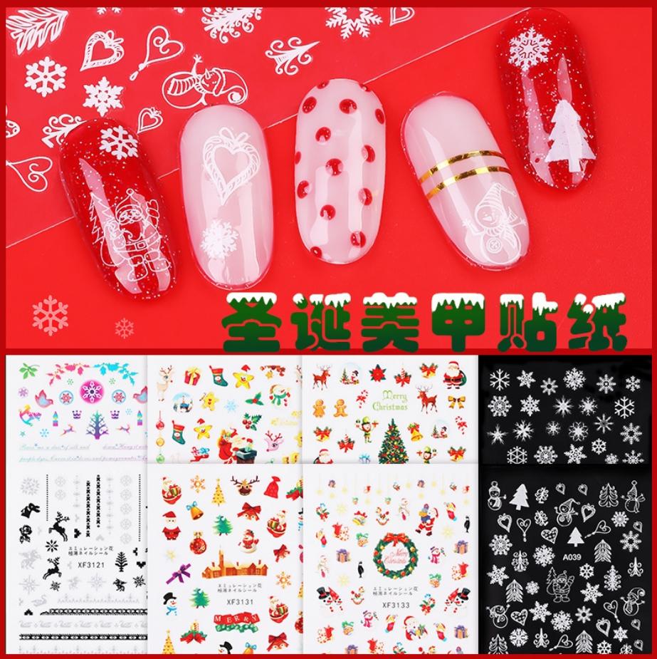 [HCM]Nail sticker trang trí móng Giáng Sinh mã XF
