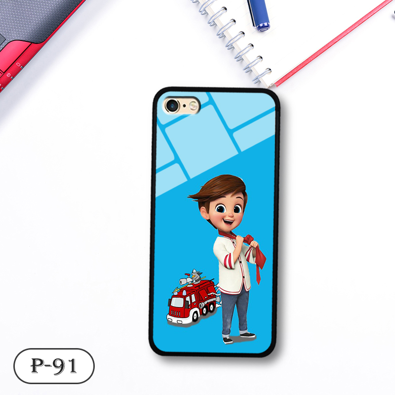 Ốp kính 3D cute IPHONE 6 PLUS