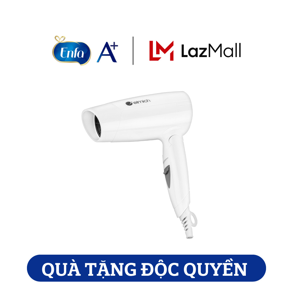 [Quà tặng Enfa] Máy sấy tóc Elmich (giao mẫu ngẫu nhiên)