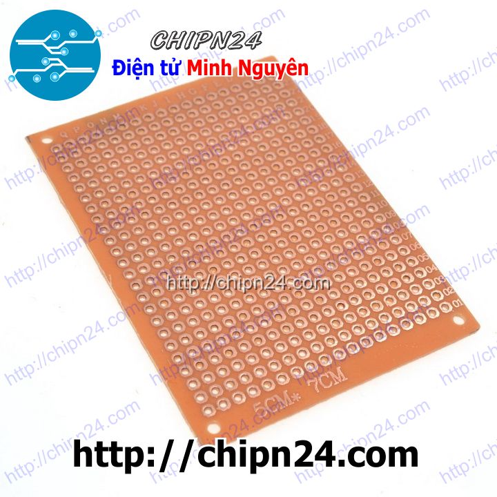 [1 tấm] testboard 1 mặt thường (board đồng đục lỗ pcb, testboard cắm hàn 5x7cm/7x9cm/9x15cm/12x18cm) - [chọn loại]