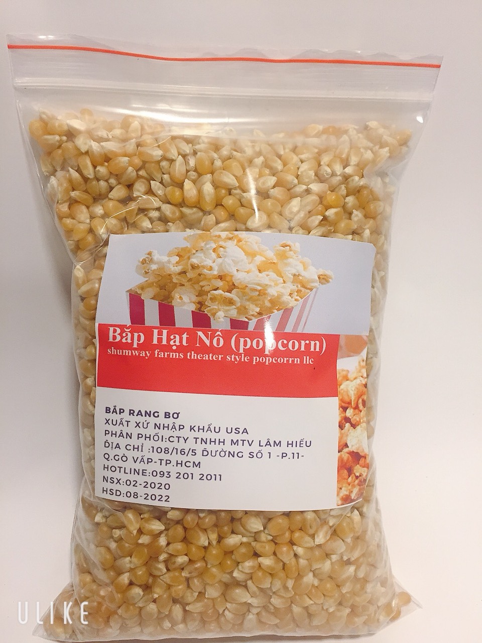 [HCM]BẮP HẠT NỔ POPCORN 400G