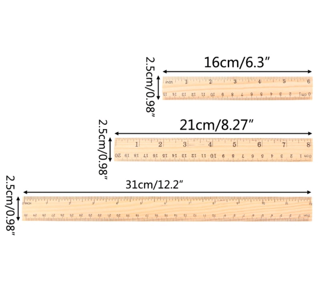 [HCM]Thước gỗ 30cm