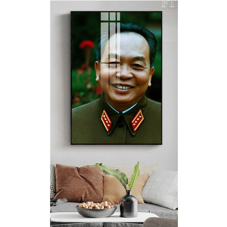 Tranh Laminate Tráng Gương - Tranh Treo Tường Chân Dung Bác Giáp