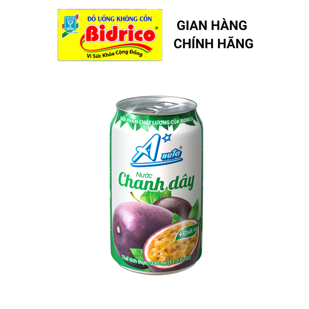 Nước Chanh Dây A*nuta ( Khay 24 lon 330ml ) - Sản phẩm của Bidrico
