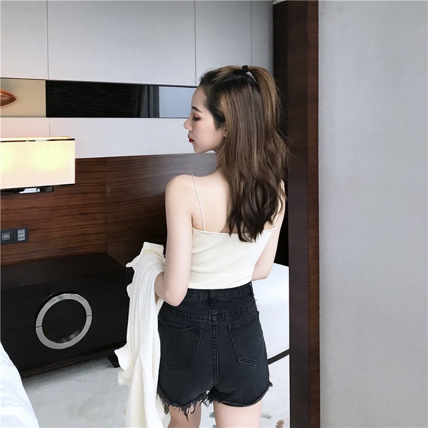 Áo Thun 2 Dây Sợi Bún Chất Cotton Co Dãn Body Freesize