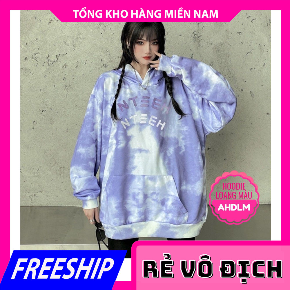 Áo hoodie nỉ loang màu cực xinh 🎀 ảnh thật 🎀 áo nỉ chui 🎀 hoodie nam nữ 🎀